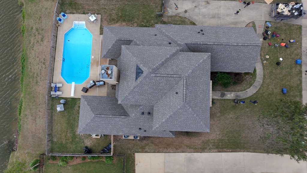 Residential roofing job in Georgia